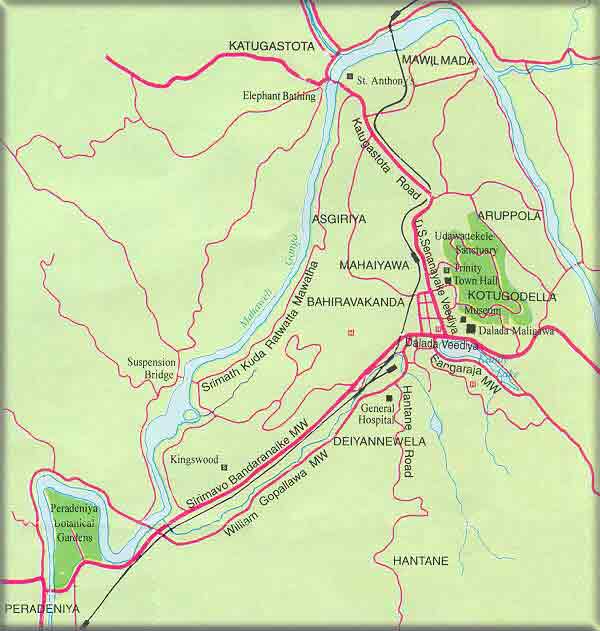 Map of Kandy Municipality