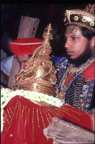 The Diyawadana Nilame with Tooth Relic casket