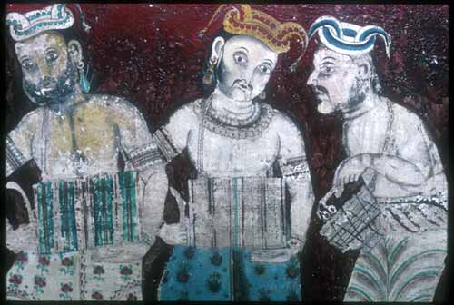 Painting: Kandyan temple drummers